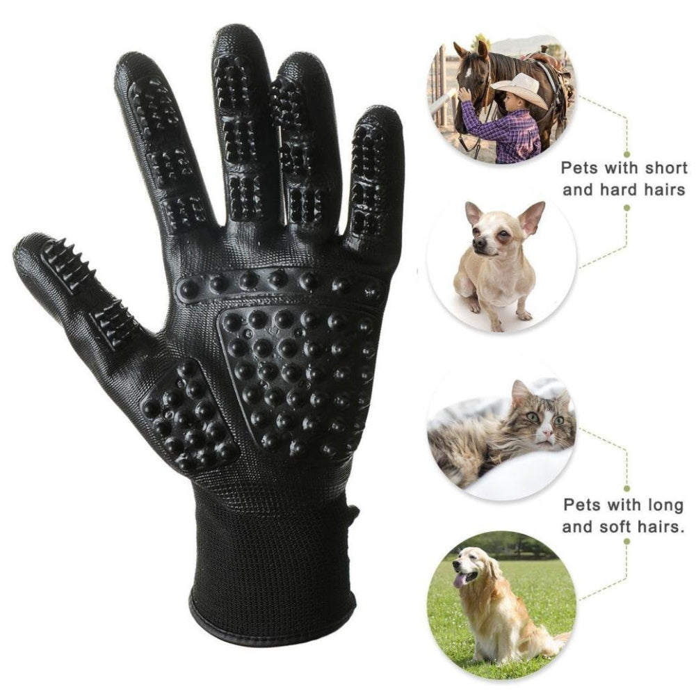 Pet Hair Grooming Glove Cats Soft Rubber Pet