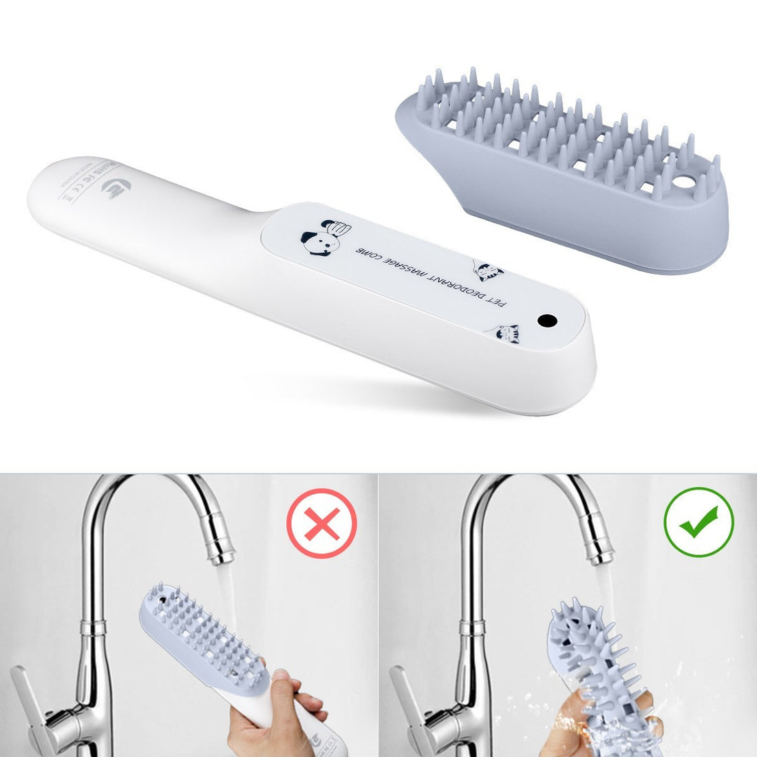 Pet Silicone Massage Brush Deodorant Sterilization