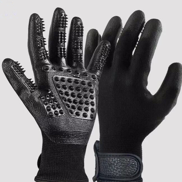 Pet Hair Grooming Glove Cats Soft Rubber Pet