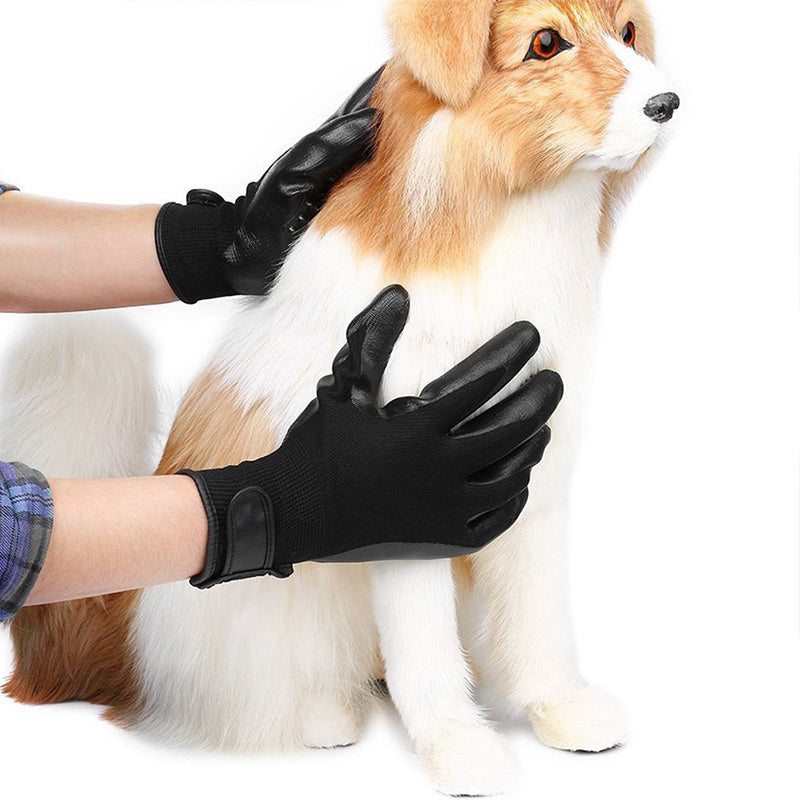 Pet Hair Grooming Glove Cats Soft Rubber Pet