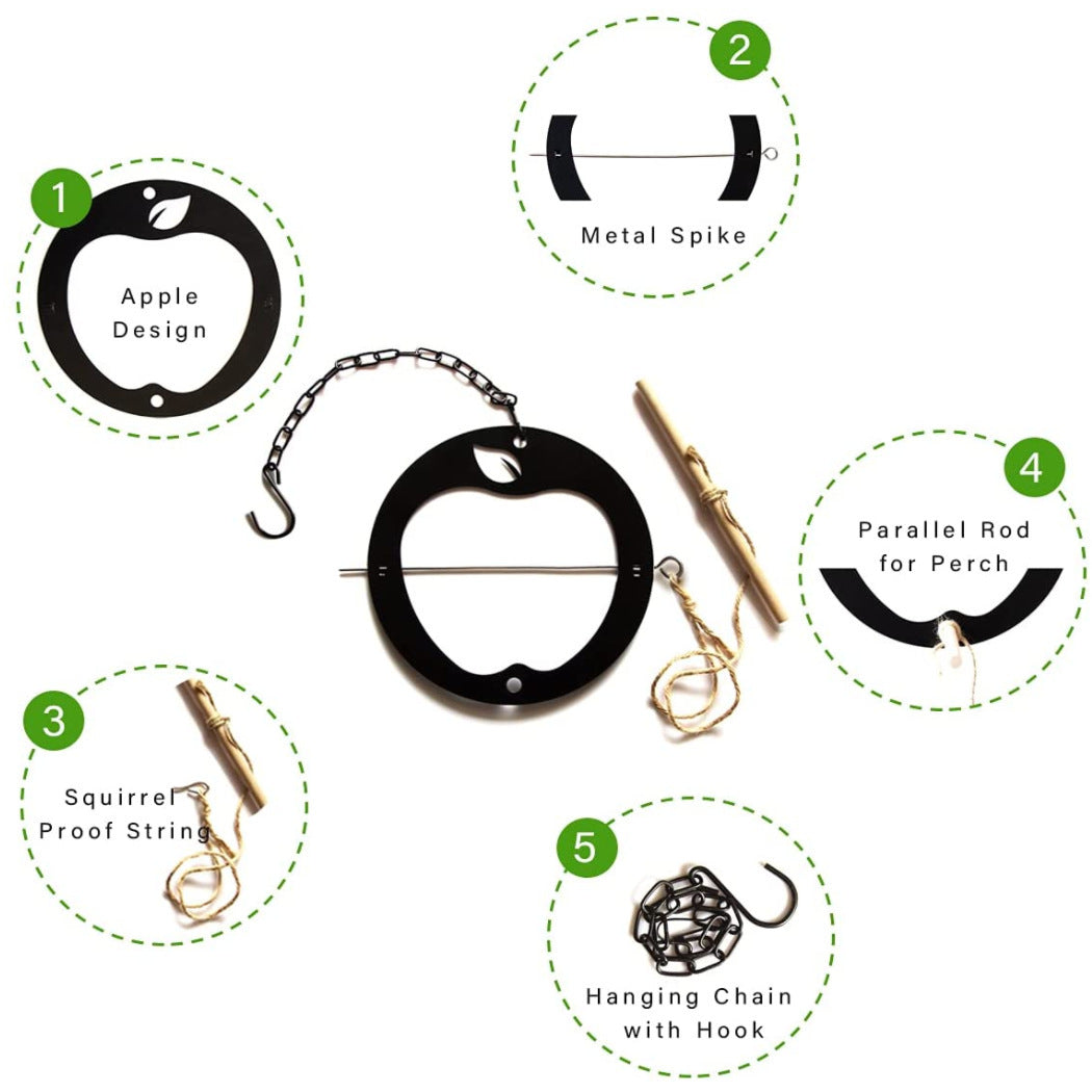 Simple Hanging Yellow Oriole Bird Fruit Feeder