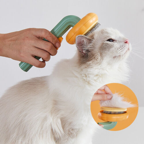 Pet Pumpkin Brush, Pet Grooming Self Cleaning