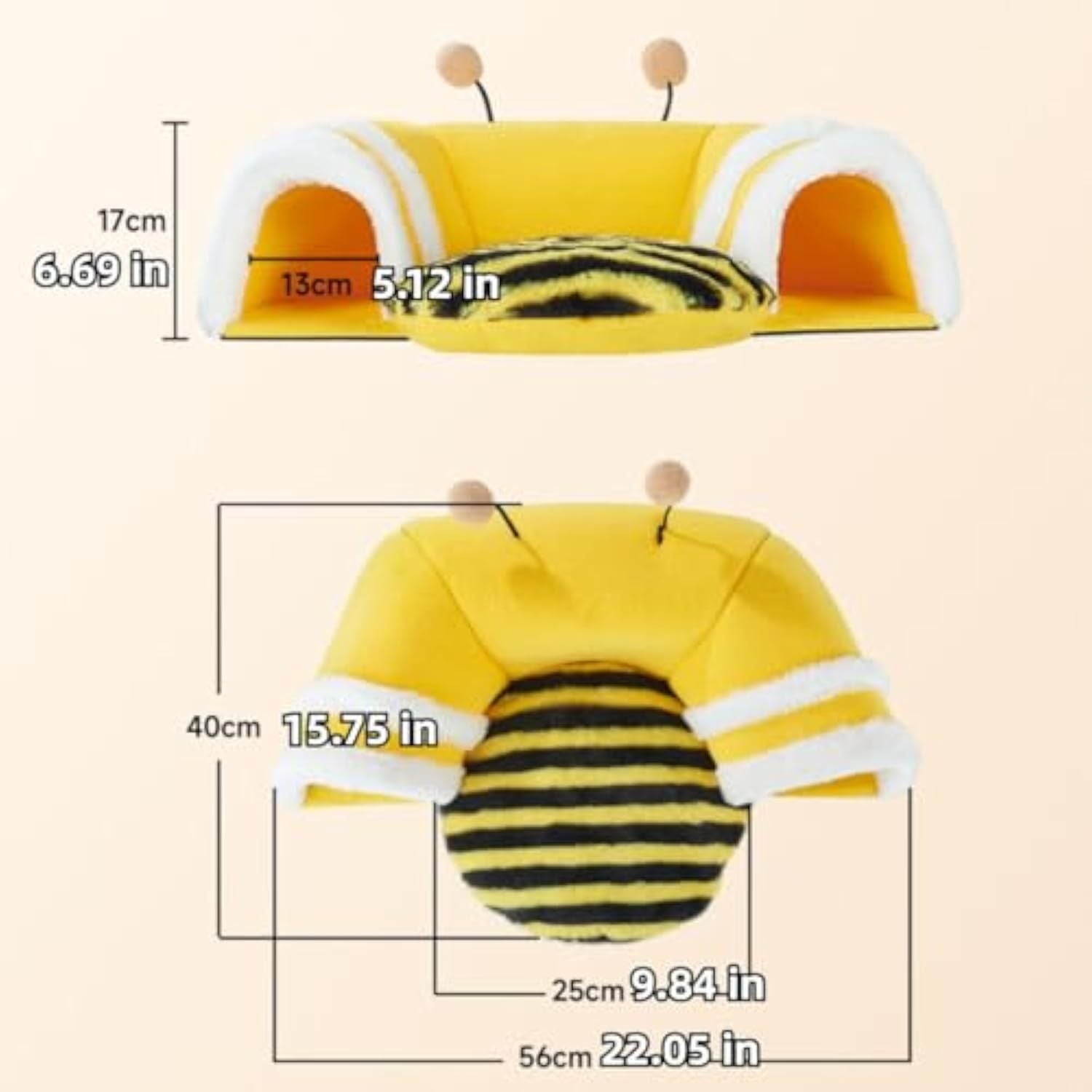 Warm Rabbit Hideout Tunnel Bed, Cute