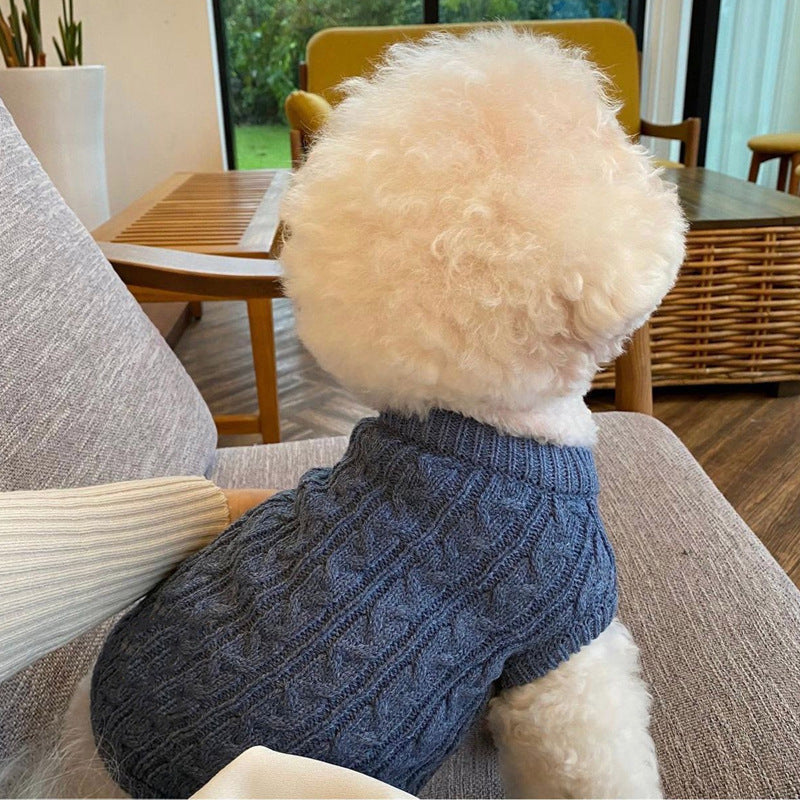 Autumn And Winter Pet Knitting Sweater Bomei