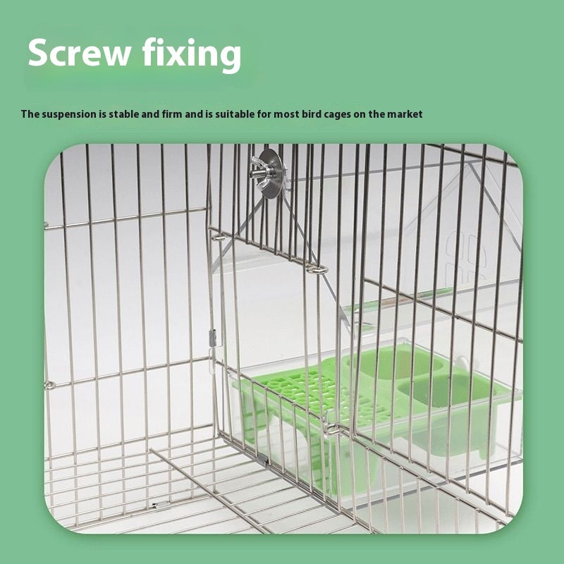 Peony Parrot Feeder Villa Transparent