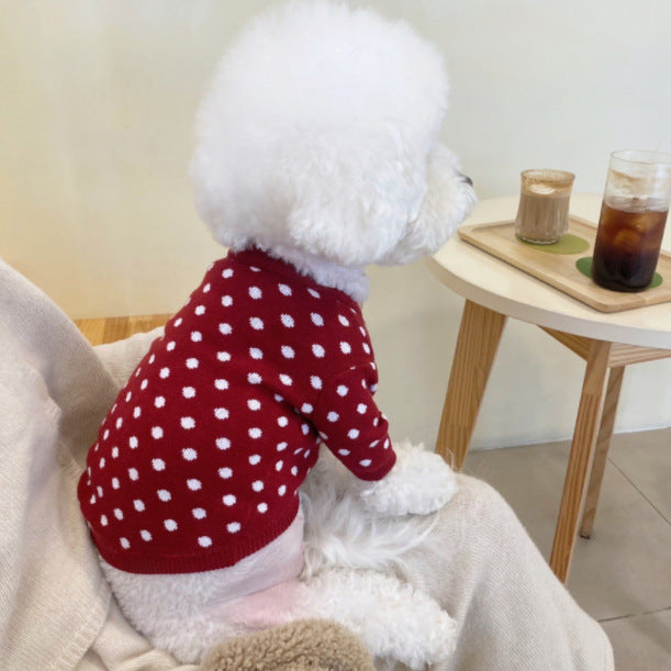 Autumn And Winter Pet Knitting Sweater Bomei