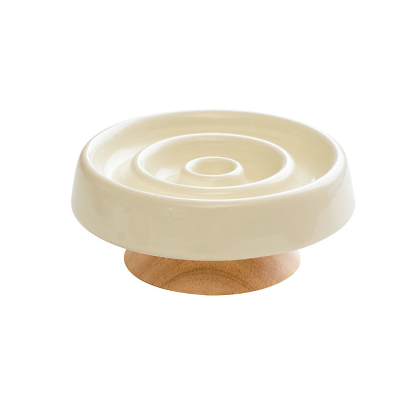 Ceramic Dog Slow Feeder Bowl Anti-Gulping