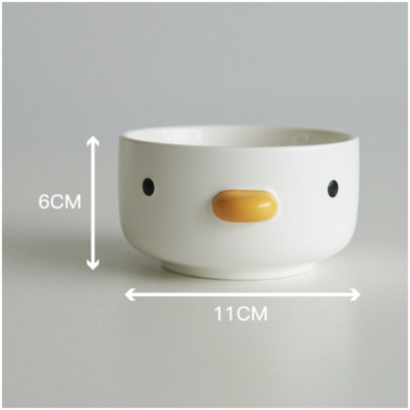 Ceramic Slanted Tall Pet Water Bowl