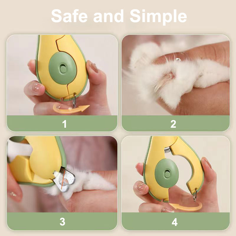 Professional Pet Nail Clipper LED Light Pet Nail