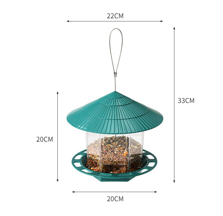 Garden Hanging Transparent Bird Feeder