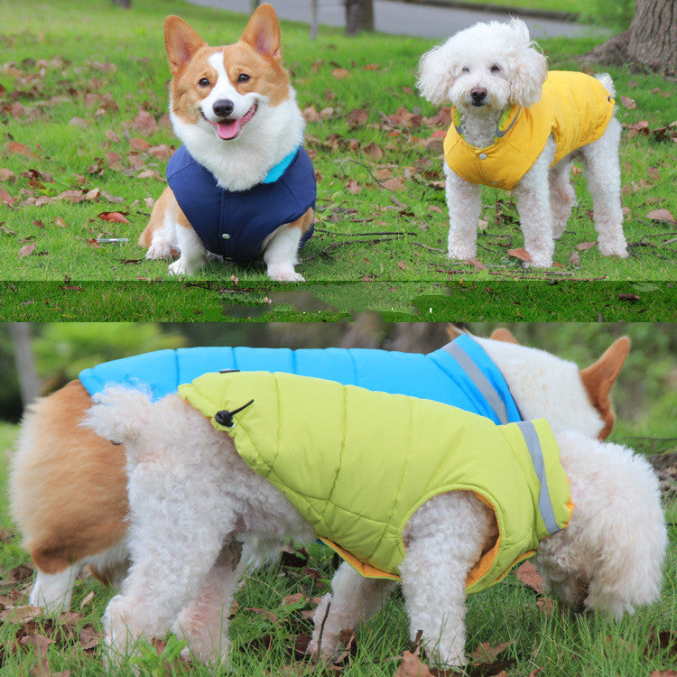 Thickened Waterproof Outdoor Pet Jacket Double-sided Reflective