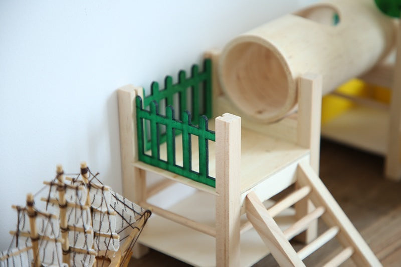 Hamster Wooden Luxury Castle Pet