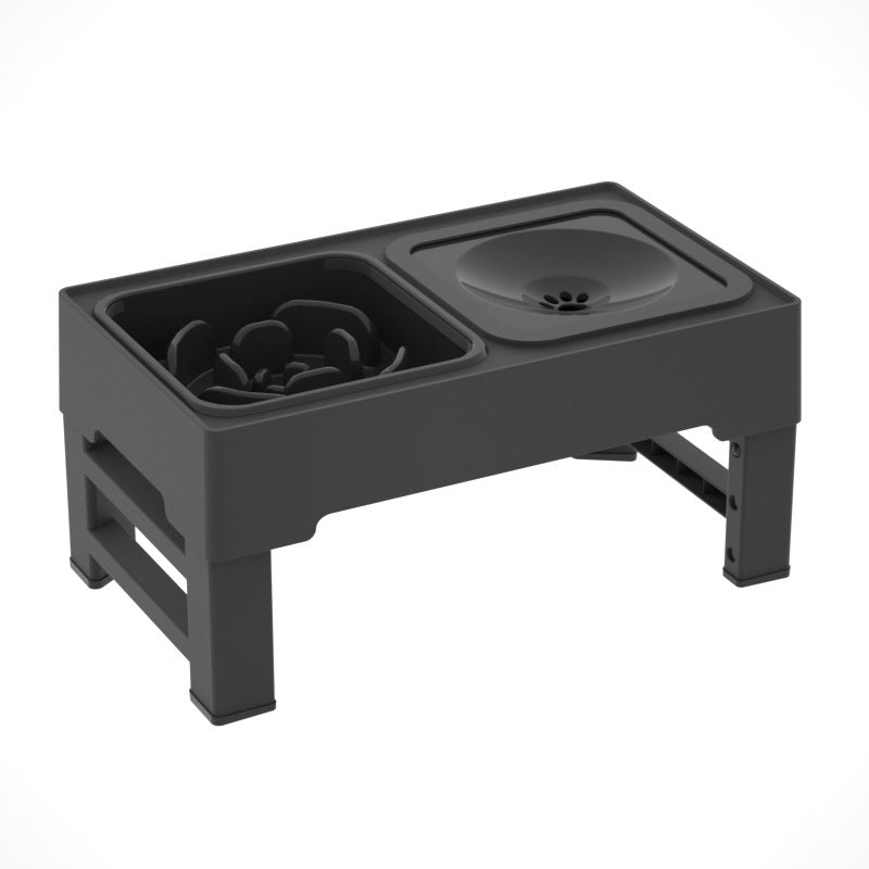 Dog Double Bowls Stainless Stand Adjustable