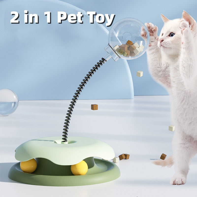 Cat Leakage Food 2 In 1 Toys Turntable Ball