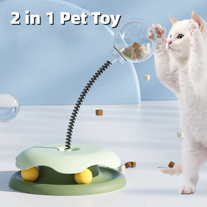 Cat Leakage Food 2 In 1 Toys Turntable Ball