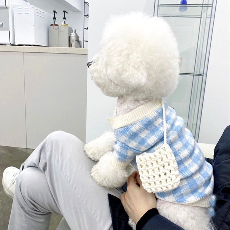 Autumn And Winter Pet Knitting Sweater Bomei