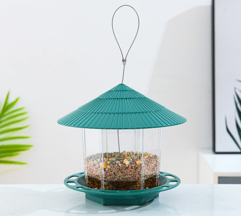 Garden Hanging Transparent Bird Feeder