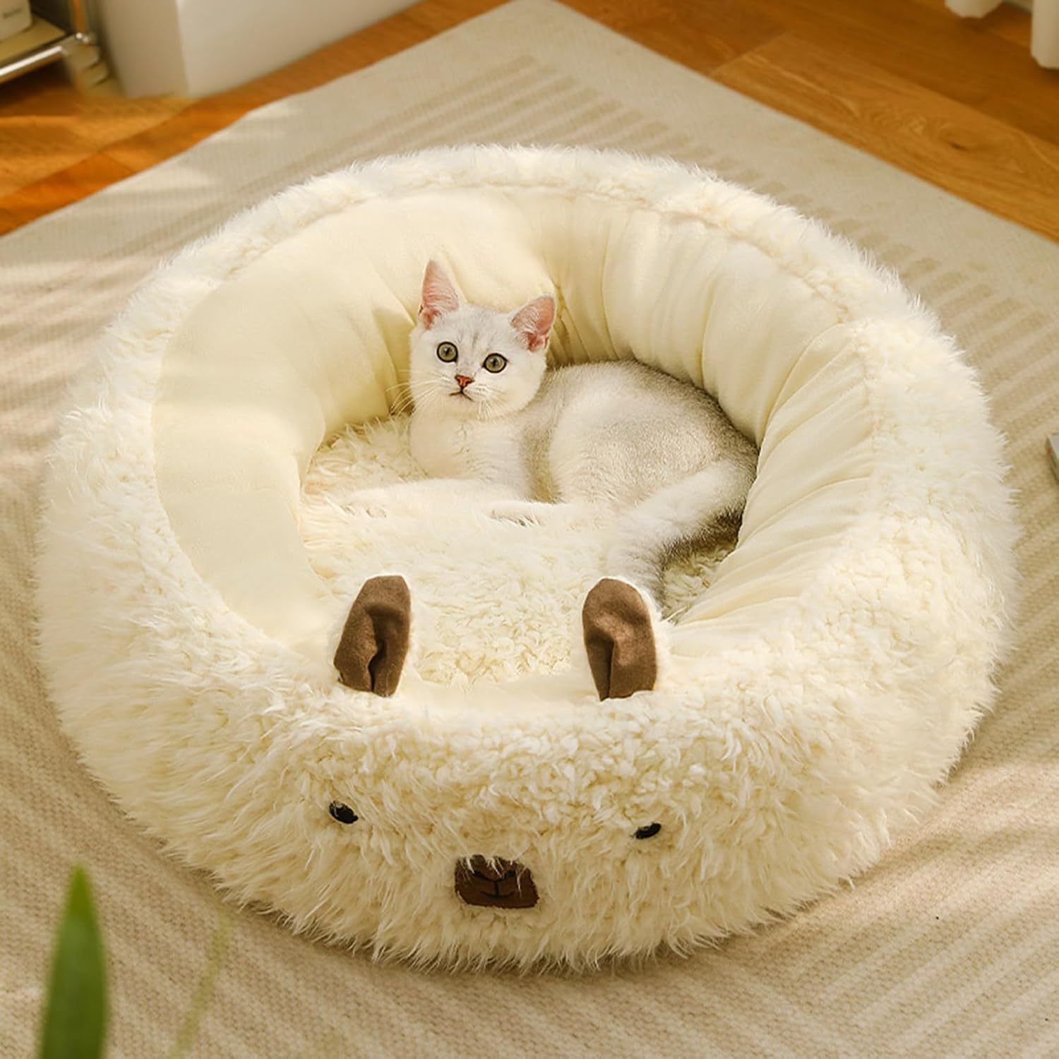 Cut Alpaca Pet Bed For Small Medium Large