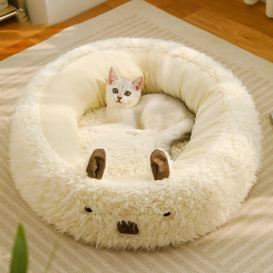 Cut Alpaca Pet Bed For Small Medium Large