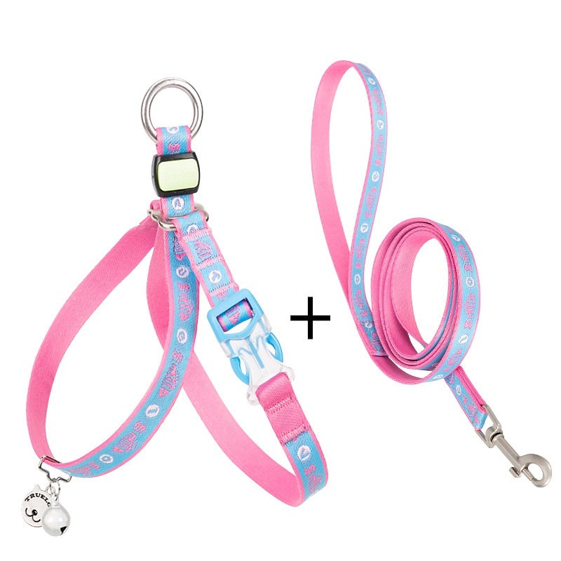 Pet Cat Bell Chest Strap Haulage Rope Package