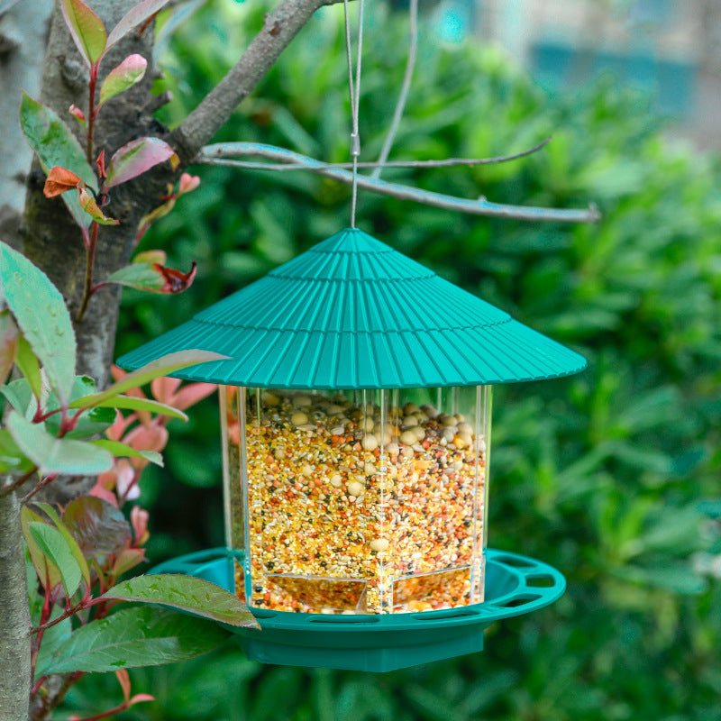 Garden Hanging Transparent Bird Feeder