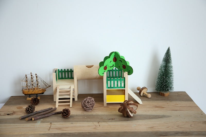 Hamster Wooden Luxury Castle Pet