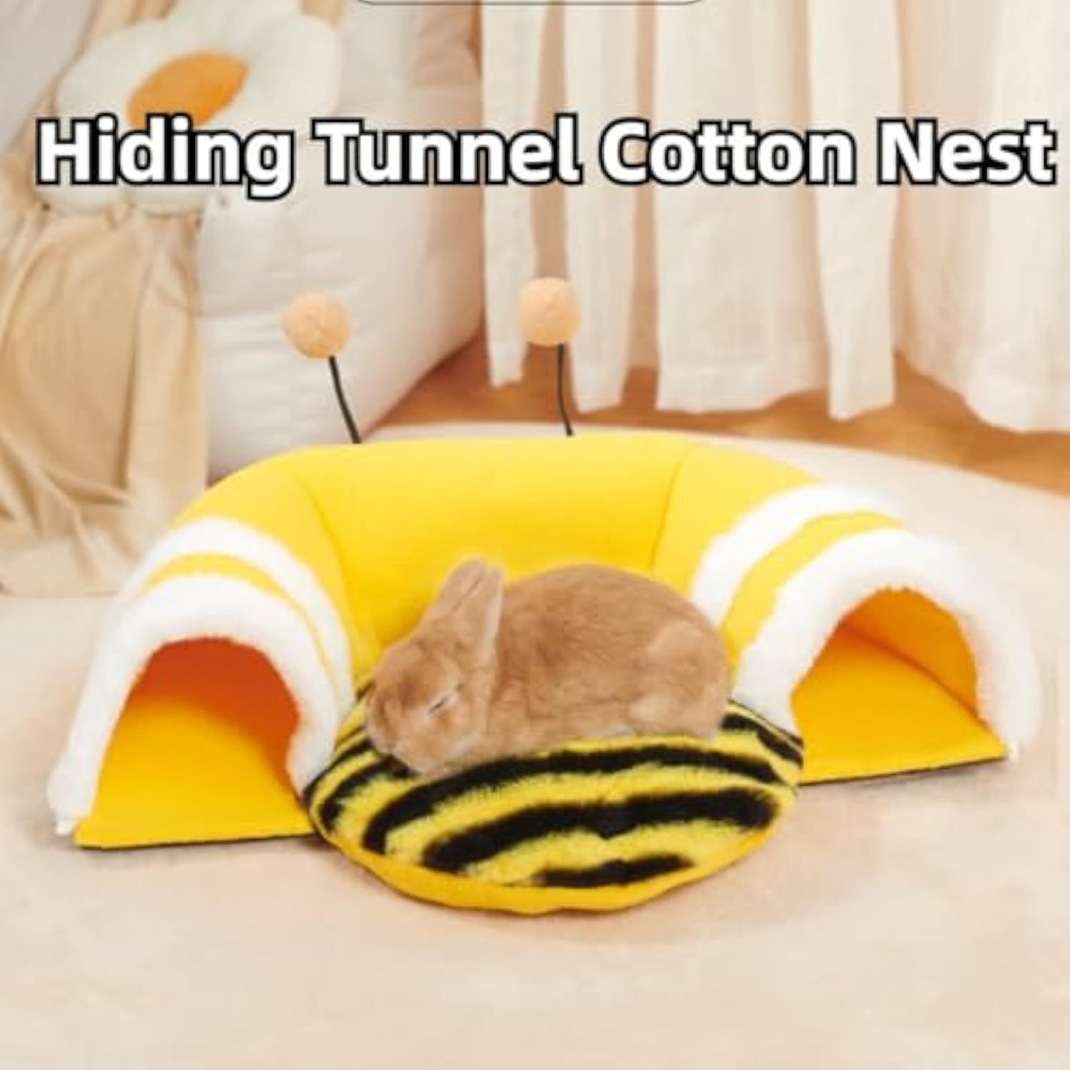 Warm Rabbit Hideout Tunnel Bed, Cute
